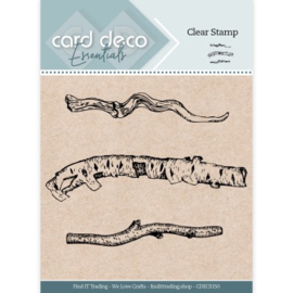 Card Deco Essentials - CDECS150 - Clear Stamps - Birch Trunk
