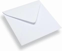 Envelop vierkant  14x14- Wit - 10 stuks