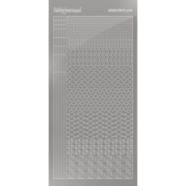 Hobbydots sticker - Mirror - Silver