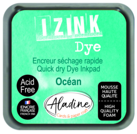 Aladine inkpad izink dye turquoise ocean