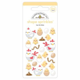 Doodlebug - 5839 - hen & chicks shape sprinkles