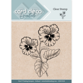 Card Deco Essentials - CDECS128 - Clear Stamps - Pansy 