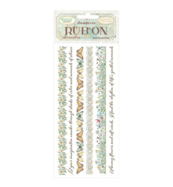 Stamperia - Rub-on Daisy, Art Stripes - DFLRB225