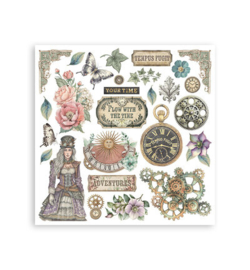 Stamperia - Rub-On Kit – Gardens of Time - DFLRBX11