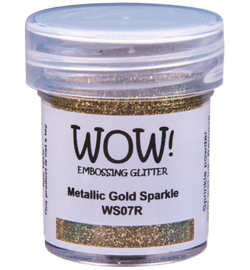 Wow! - WS07R - Embossing Powder - Regular - Embossing Glitters - Metallic Gold Sparkle