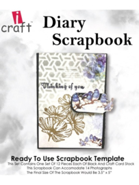 icraft -  Diary Scrapbook - Ready to Use Scrapbook Template.