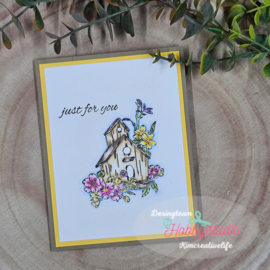 GoLetterPress Metal Impression Plate - 4 - Just for You Home Floral