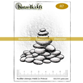 Katzelkraft - Galets plats - Unmounted Rubber Stamp - MINI191