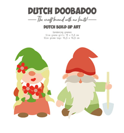 Dutch Doobadoo -  Card Art Built up gardening Gnome - 470.784.196