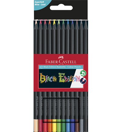 Faber Castell - Black Edition - FC-116412 - Kleurpotloden  in kartonnen etui