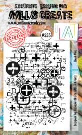 AALL & Create A6 clear stamp #555 -Lined plus