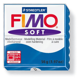 Fimo soft boetseerklei 56 g pacificblauw