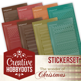 Creative Hobbydots stickerset 30 - Yvonne Creations - The Wonder of Christmas