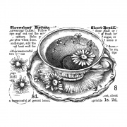 Crafty Individuals CI-577 - '8d Shrewsbury Biscuit'  Unmounted Rubber Stamps