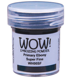 Wow! - WH00SF - Embossing Powder - Super Fine - Primary - Ebony