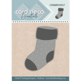 Card Deco Essentials - Mini Dies - Christmas Sock - CDEMIN10017
