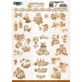 Knipvel - Amy Design - Frosted Gold Christmas - Mini - CD12234
