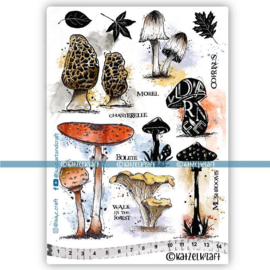 Katzelkraft - Mushrooms - Jab Collection - Rubber stamp - KTZ277