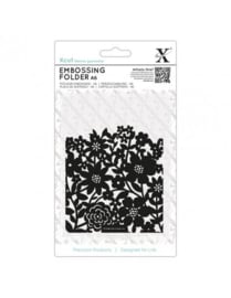 xcut -  A6 Embossing Folder - Flower Curtain - XCU 515230