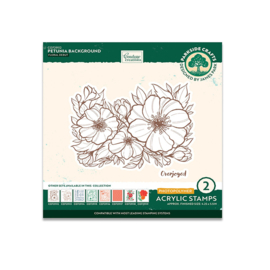 Couture Creations - Parkside Crafts - Clear Photopolymer Stamps - Petunia Background