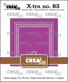 Crealies - X-tra stansen no. 83, Kiekeboe vierkant