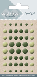 Card Deco Essentials - Enamel Dots Pearl Yellow Green - CDEED016