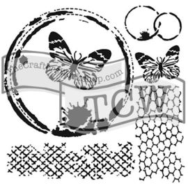 TCW 6x6 TCW554s Butterfly Collage