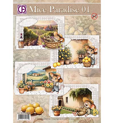 Creatief Art - RE2530-0185 - Mice Paradise 01