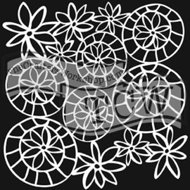 TCW 6x6 TCW540s Striped Flower Circle