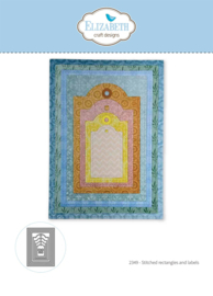 Elizabeth craft design - Stitched rectangles and labels - 2349