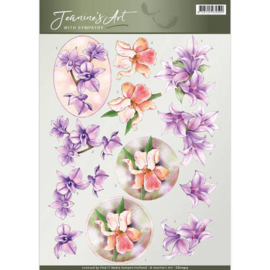 3D Knipvel - Jeanine's Art - With Sympathy -Sympathy Flowers CD10915