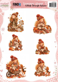 Mabel & Moss - A Walk Through Autumn - Scenery Sheet - MMSB10006