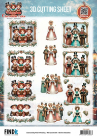 3D Cutting Sheet - Berries Beauties - Victorian Christmas Tales - A Christmas Serenade - CD12485