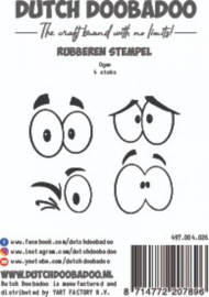 Dutch Doobadoo - Rubber stempel - Hallo Winter - Ogen 4 pcs - 497.004.026