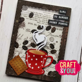 Craft & You Design CS033 Clear Stamps The handwritting and coffe stain