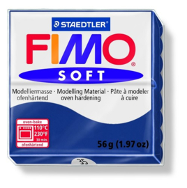 Fimo soft boetseerklei 56 g windsorblauw