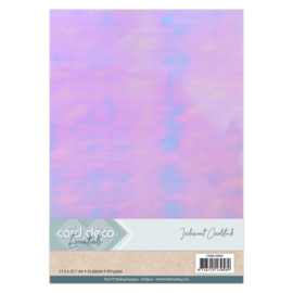 Card Deco Essentials - Iridescent Cardstock 200 Grams- Pink - CDEIC10001