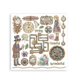 Stamperia - Rub-On Kit – Gardens of Time - DFLRBX11