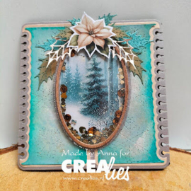 Crealies - Cardzz stansen no. 634, Gatefold Notebook card vierkant - CLCZ634