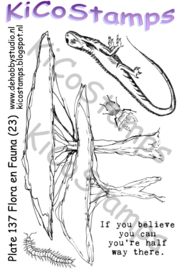 Kicostamps plate 137 flora en fauna (A6)