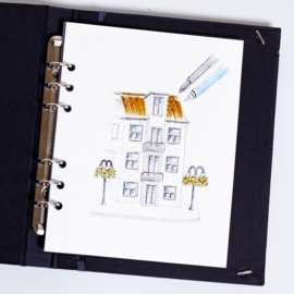 MyArtBook schetspapier 300 g/m2 ivoorkleurig papier – formaat A5