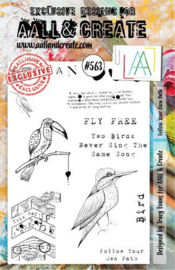 AALL & Create A5 clear stamp #563 - Follow your own path