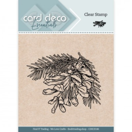 Card Deco Essentials - CDECS147 - Clear Stamps - Pine Cone