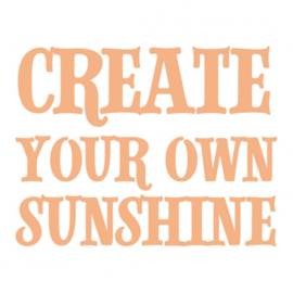 Create Your Sunshine Sentiment Mini Stamp