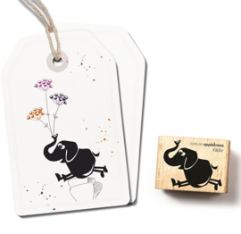 Cats on Appletrees - 2514 - Stempel - Olifant Ocke liggend