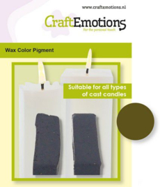 CraftEmotions Waskleurpigment olijfgroen 2 sticks 30 x 10 x 10mm = +/- 5 gr