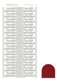 Hobbydots sticker - Mirror - Red