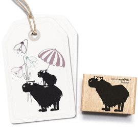 Cats on Appeltrees - 27214 - Stempel -  Capybara Helene