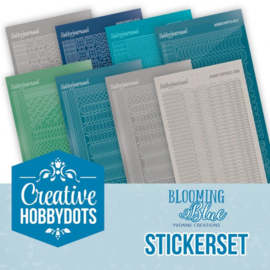 Stickerset Creative Hobbydots 48 - Blooming Blue - CHSTS048