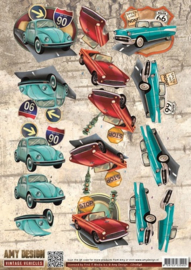 3D Knipvel - Amy Design - Vintage Vehicles - Cars CD10846